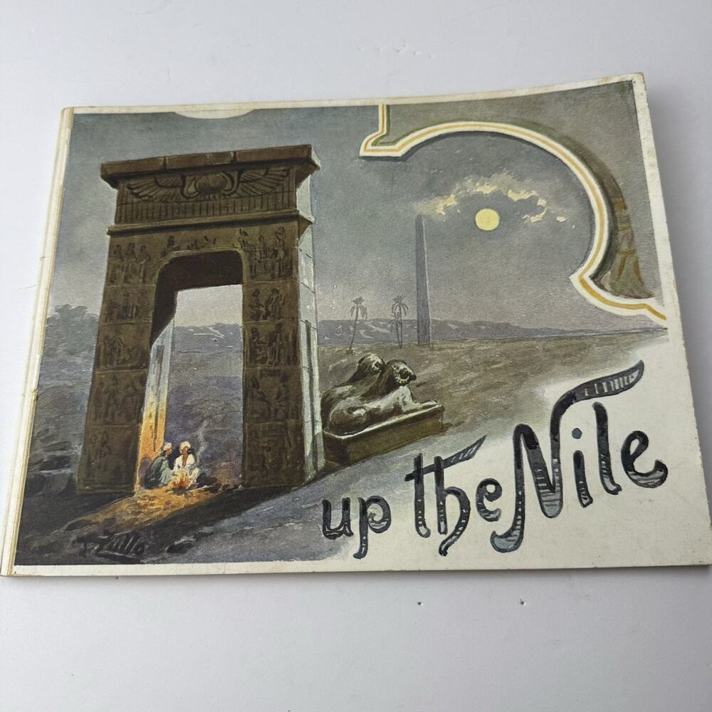 Antique Early 1900s Up The Nile Book